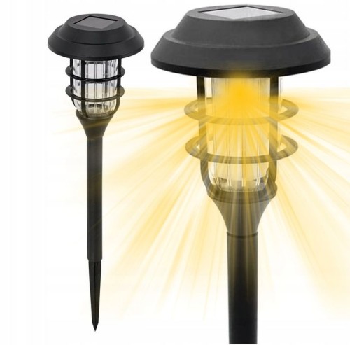 6x Lampa solarna LED Latarnia ogrodowa wbijana słupek latarenka ciepła Premium