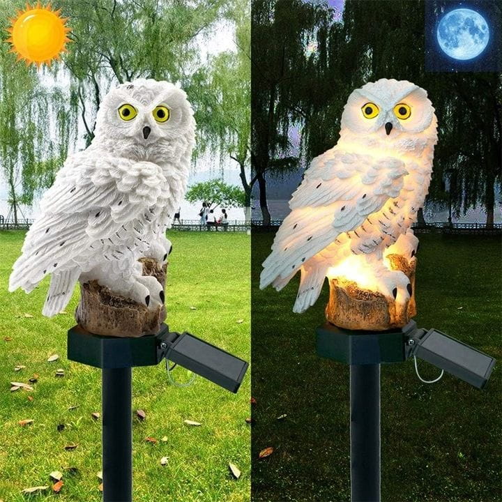 Lampa ogrodowa solarna LED Sowa z czujnik zmierzchu SuperLED