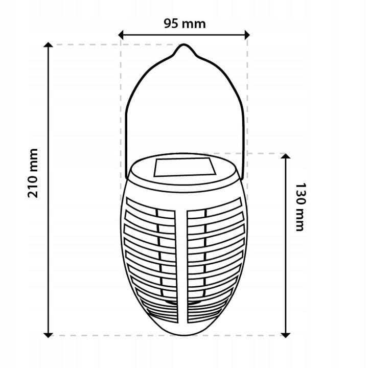 4x Lampa solarna wisząca Flami