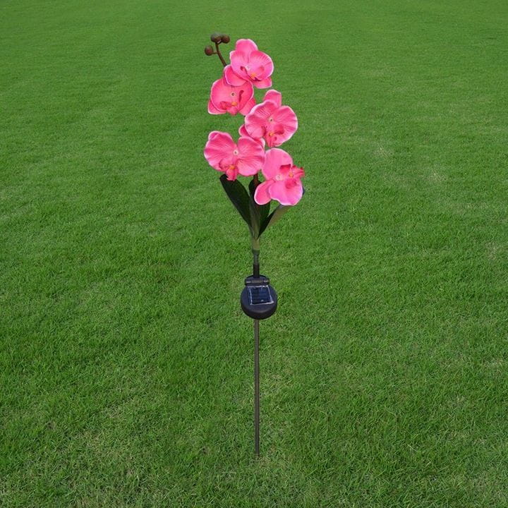Lampa solarna LED ogrodowa KWIAT STORYCZK ORCHIDEA wbijana SuperLED