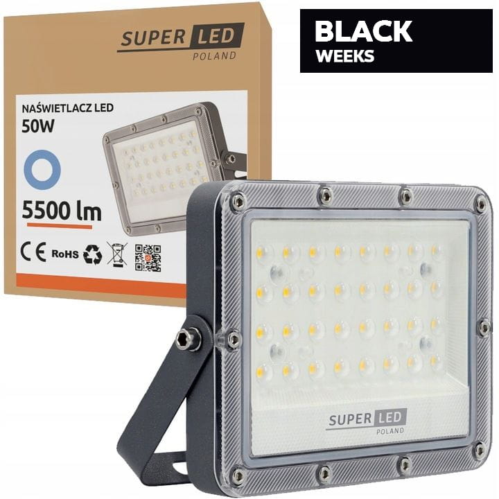 Naświetlacz LED Slim 50W PREMIUM