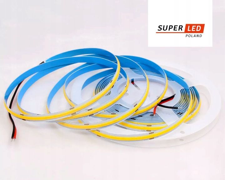 Taśma LED COB 12V Neon Linia 1600 diod 5 metrów 6000K SuperLED