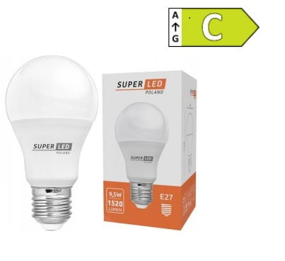 Żarówka LED E27 9,5W 1250lm biała zimna