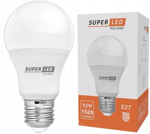 Żarówka LED E27 9,5W 1250lm biała zimna