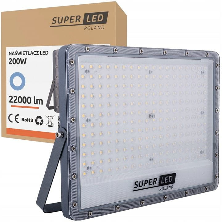Naświetlacz LED Slim 200W 22000lm PREMIUM