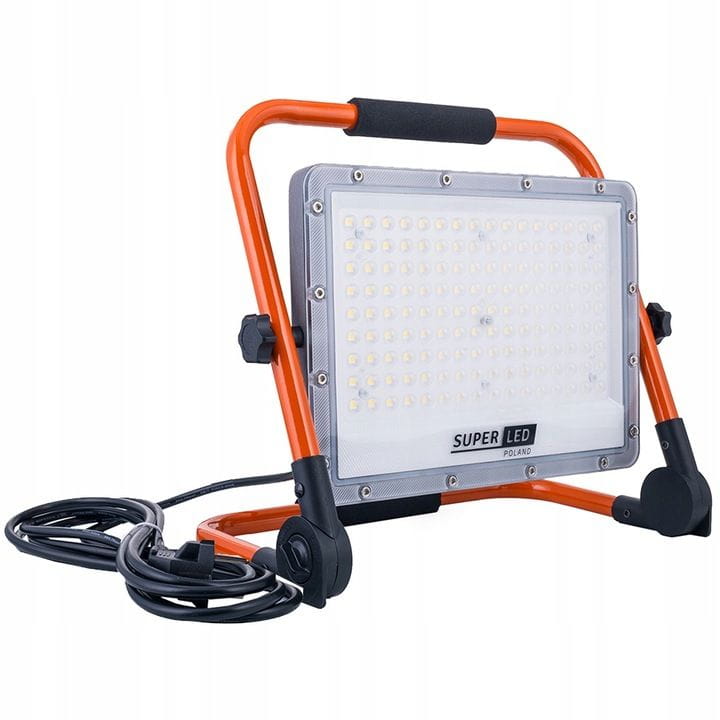 Halogen LED Budowlany 150W 16500lm + Uchwyt z wtyczką
