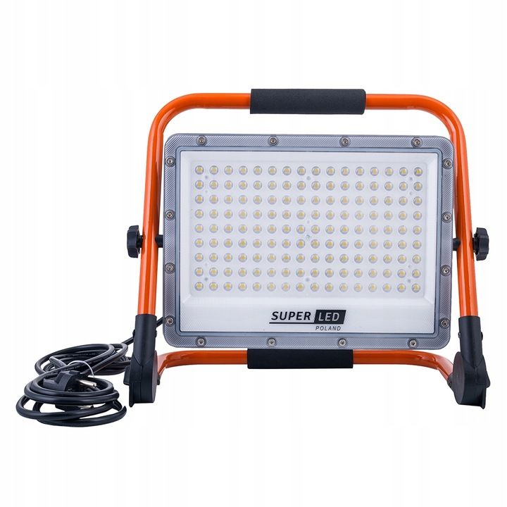 Halogen LED Budowlany 150W 16500lm + Uchwyt z wtyczką