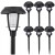 6x Lampa solarna LED Latarnia ogrodowa wbijana słupek latarenka