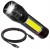 Latarka taktyczna LED 2w1 XPE+COB Akumulatorowa USB Zoom 4 funkcji