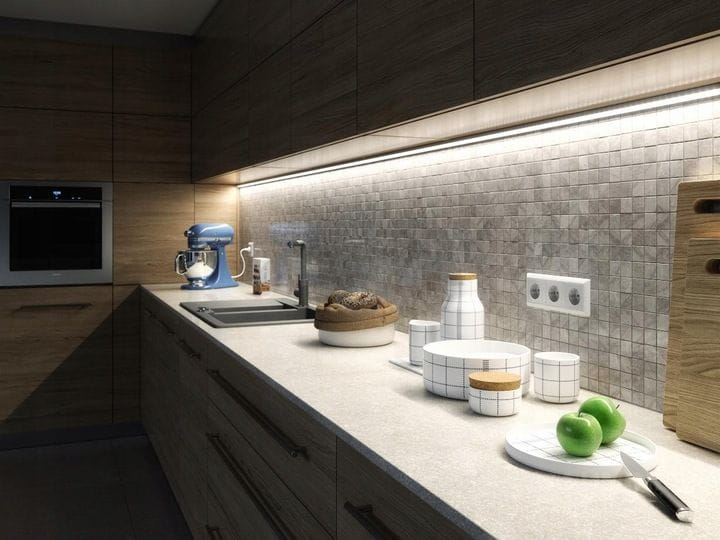 Profil LED aluminiowy do taśm natynkowy 2m + klosz mleczny