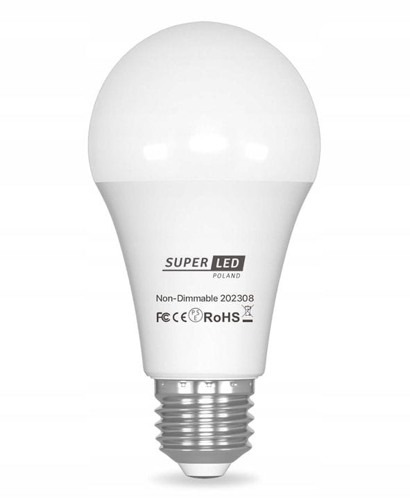 10x Żarówka LED E27 A70 20W Biała Ciepła SuperLED