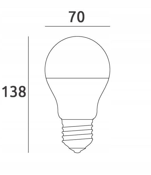 10x Żarówka LED E27 A70 20W Biała Ciepła SuperLED