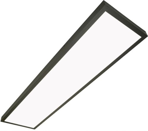Panel LED Sufitowy 40W Natynkowy czarny 120x30cm neutralny