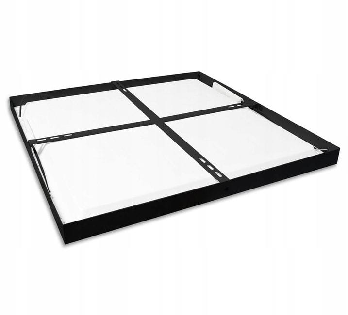 Panel LED natynkowy 40W czarny 60x60cm kwadrat neutralny