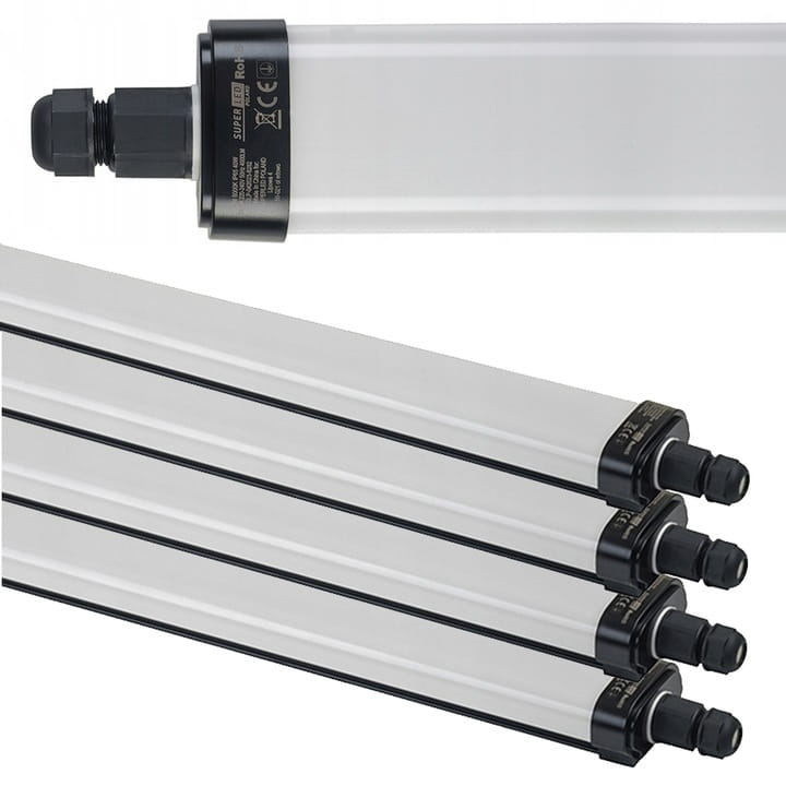 4x Oprawa natynkowa, hermetyczna LED 120 cm 40W 4400lm SuperLED