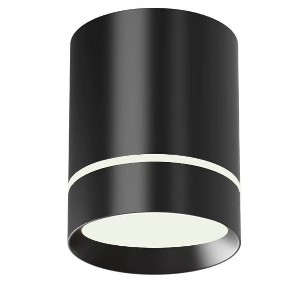 Oprawa Natynkowa Halogenowa Tuba GU10 LED sufitowa spot czarna