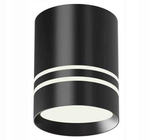 Oprawa Natynkowa Halogenowa Tuba GU10 LED sufitowa spot czarna