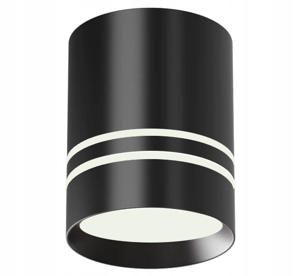 Oprawa Natynkowa Halogenowa Tuba GU10 LED sufitowa spot czarna