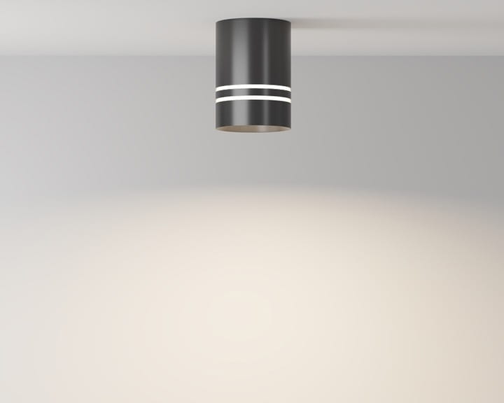 Oprawa Natynkowa Halogenowa Tuba GU10 LED sufitowa spot czarna