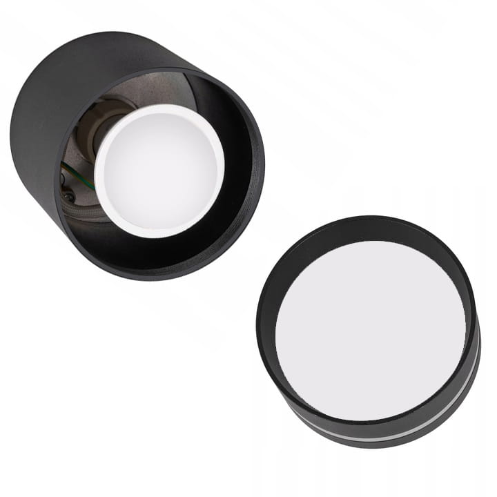 Oprawa Natynkowa Halogenowa Tuba GU10 LED sufitowa spot czarna