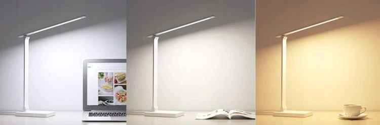 Lampka biurkowa nocna LED USB 3 barwy światła 3000-6000K SuperLED
