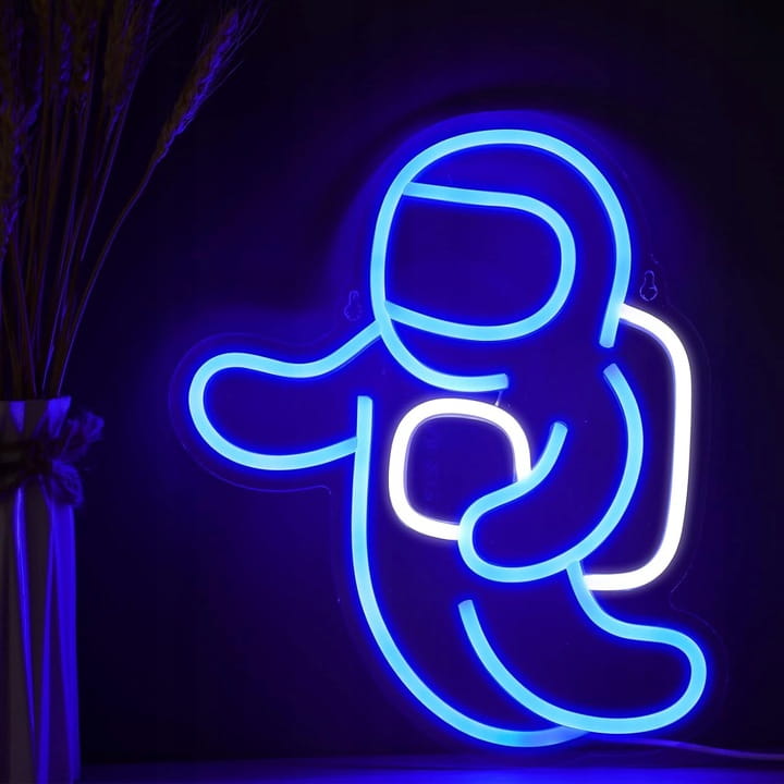 Lampa Neon LED na ścianę Lampka nocna Astronauta USB 5V SuperLED