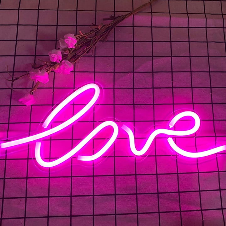 Lampa Neon LED na ścianę Lampka nocna Love USB 5V SuperLED