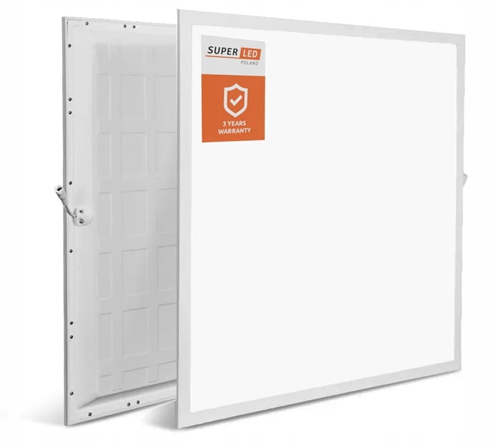 Panel LED wpuszczany 60W biały 60x60cm Plafon lampa sufitowa kwadrat 6000K POZWROTOWA