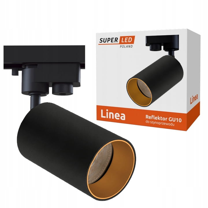 Reflektor szynowy LED lampa na żarówkę GU10 szynoprzewód SuperLED