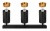 Lampa sufitowa kinkiet spot oprawa halogenowa natynkowa 3x GU10 SuperLED