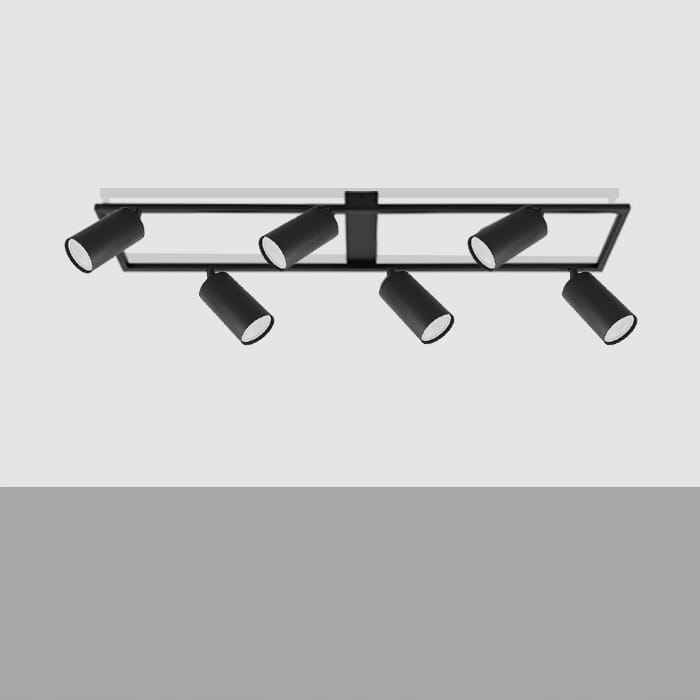 Lampa sufitowa GU10 Oprawa Szyna Reflektor 6x GU10 Kinkiet SuperLED