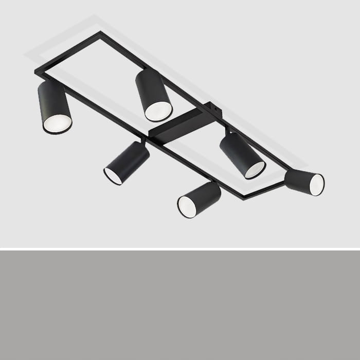 Lampa sufitowa GU10 Oprawa Szyna Reflektor 6x GU10 Kinkiet SuperLED