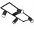 Lampa sufitowa GU10 Oprawa Szyna Reflektor 4x GU10 Kinkiet SuperLED