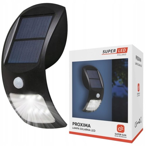 Lampa Solarna LED Czujnik Ruchu Zmierzchu Naświetlacz SUPERMOCNY PREMIUM