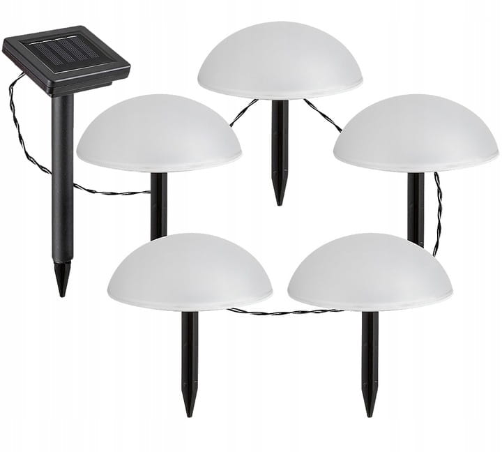 Lampa ogrodowa solarna LED Kule solarne wbijane Półkule z grotem