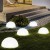 Lampa ogrodowa solarna LED Kule solarne wbijane Półkule z grotem