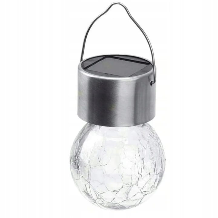 Lampa Ogrodowa LED Solarna Kula Wisząca Szklana Girlanda 3000K SuperLED