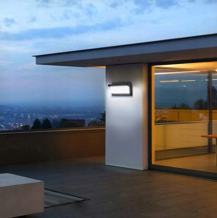 Lampa Solarna Kinkiet ogrodowy LED Czujnik Zmierzchu Ruchu