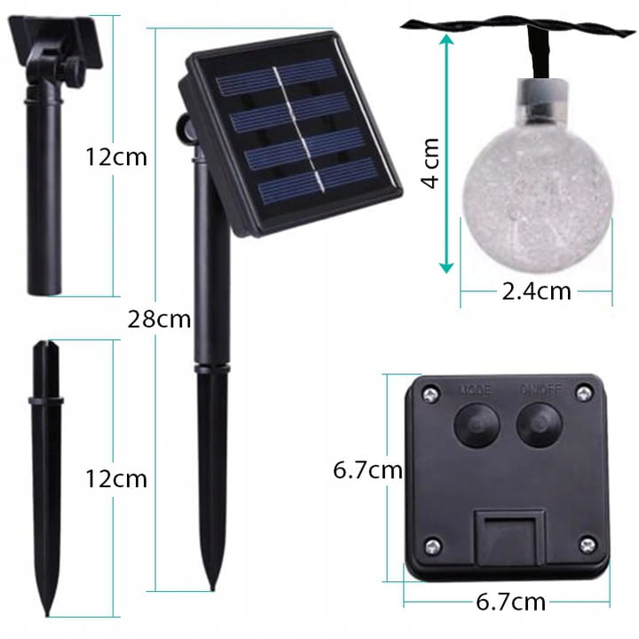 Girlanda solarna SuperLED Soli 50LED