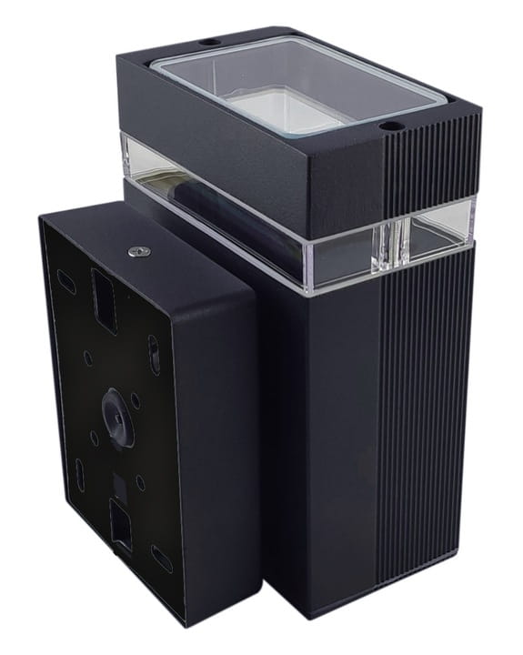 Lampa elewacyjna LED kinkiet ogrodowy Antracyt 1xGU10 aluminium IP54