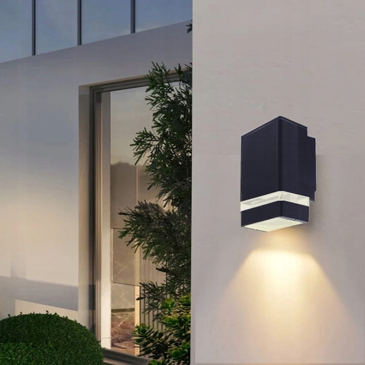 Lampa elewacyjna LED kinkiet ogrodowy Antracyt 1xGU10 aluminium IP54