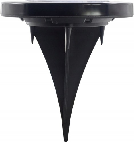 4x Lampa solarna LED ogrodowa Wbijana gruntowa dysk mocna czarnaOWA DYSK MOCNA CZARNA