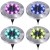 4x Lampa solarna LED RGB ogrodowa wbijana gruntowa dysk
