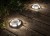 Zestaw 4x Lampa solarna LED wbijana gruntowa ogrodowa Dysk SuperLED PREMIUM