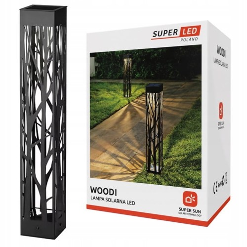 Lampa solarna LED ogrodowa POCHODNIA PŁOMIEŃ wbijana Ażurowa SuperLED