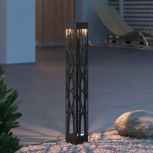 Lampa solarna LED ogrodowa POCHODNIA PŁOMIEŃ wbijana Ażurowa SuperLED
