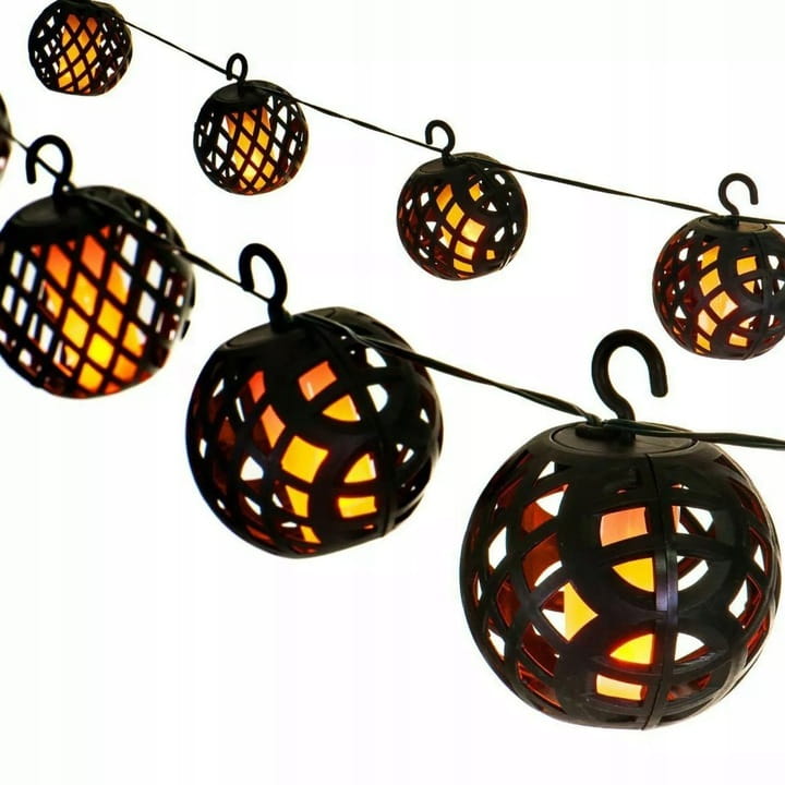 Girlanda solarna LED ogrodowa świetlna 20x LED płomień latarenki SuperLED