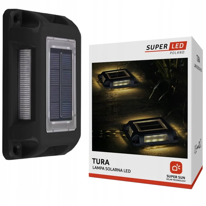 Lampa solarna LED wbijana gruntowa ogrodowa Dysk SuperLED PREMIUM