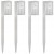 Zestaw 4x Lampa solarna LED wbijana ogrodowa LATARNIA FILAMENT żarówka
