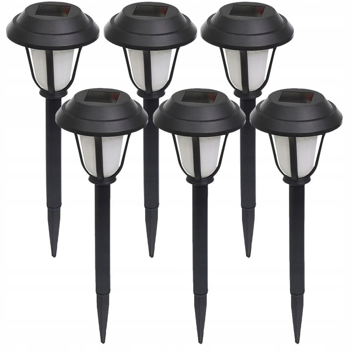 6X Lampa solarna LED Latarnia ogrodowa wbijana LATARENKA PREMIUM